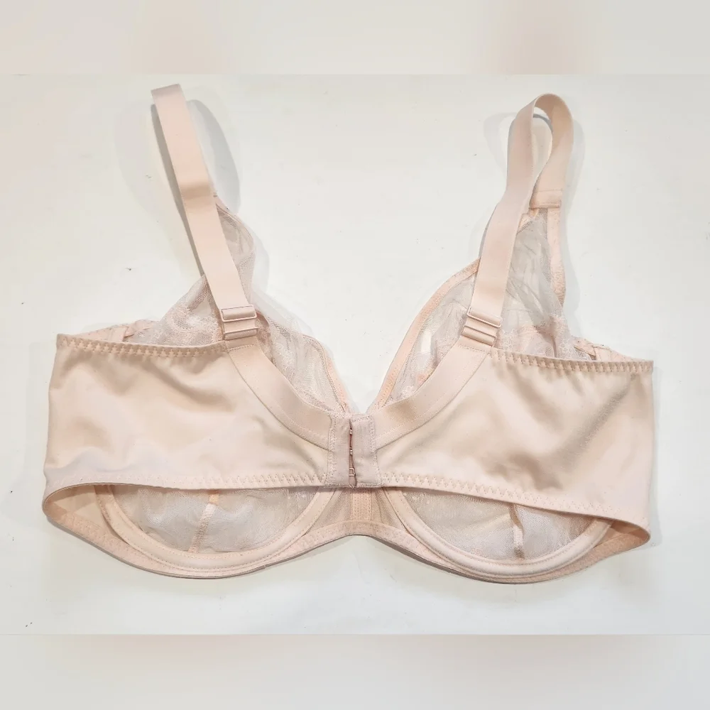 SIMONE PERELE 12X319 Delice Full Coverage Underwire Plunge Bra Blush SZ 40F New - Picture 3 of 6